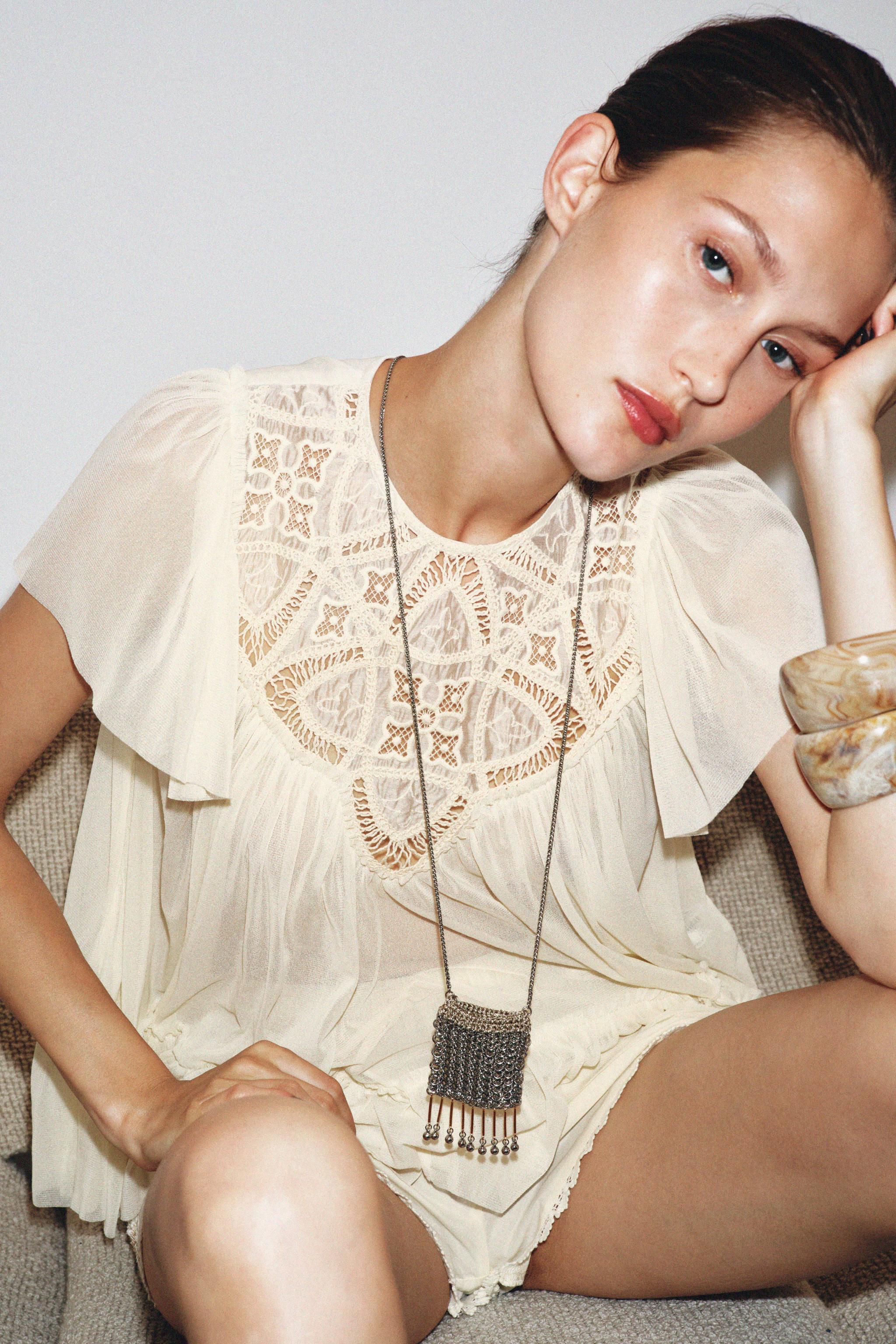 BLOUSE FLUIDE BRODÉE